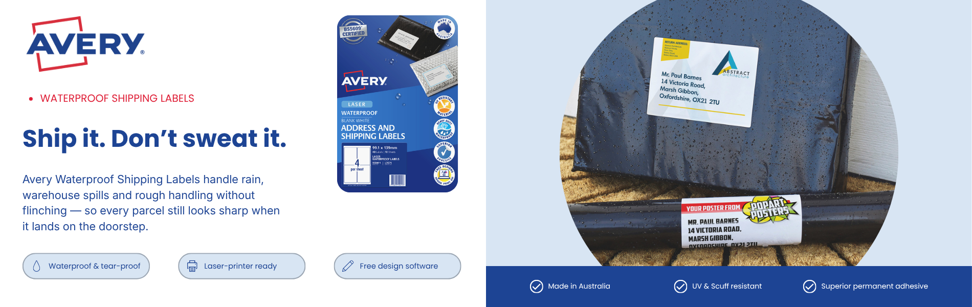 Avery Waterproof Shipping Labels