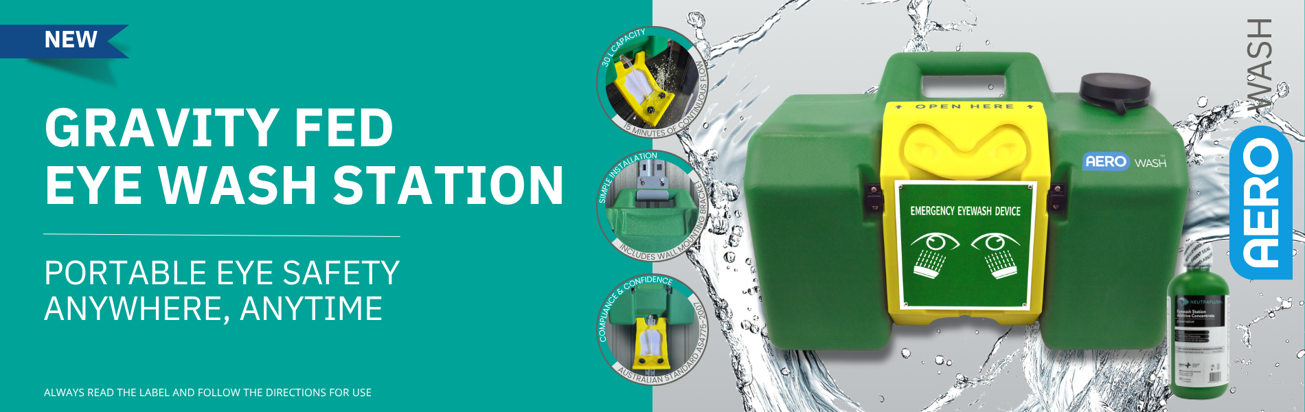 Aero Gravity Fed Eyewash Station