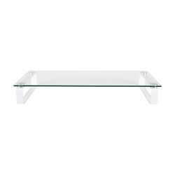 Esselte Monitor Stand Glass 60cm White Legs