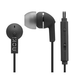 Moki Noise Isolation Earphones + Microphone Black
