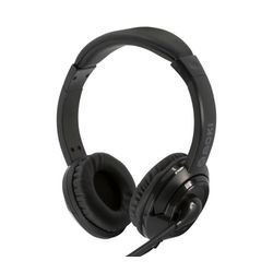 Moki USB Headphones + Boom Microphone Black