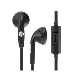 Moki Stereo Wired Earphones + Microphone Black