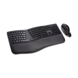 Kensington Dual Wireless Ergonomic Keyboard & Mouse Set Black