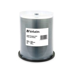 Verbatim Cdr 52x 700mb 80min White Inkjet Print 100 Pack