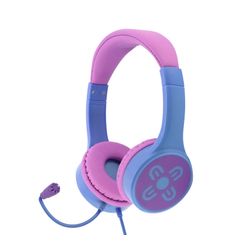 Moki Chatzone Wired Headphone + Boom Mic Pink/Purple