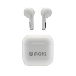 Moki Earbuds Pods Mini TWS White