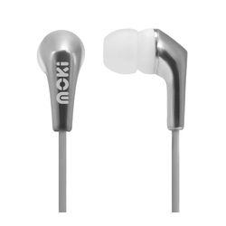 Moki Metallics Wired Earphones Silver