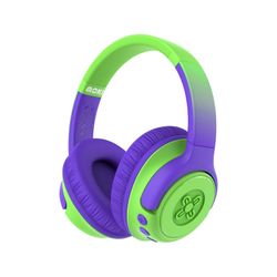 Moki Mixi Volume Limited Wireless Headphones Green/Purple