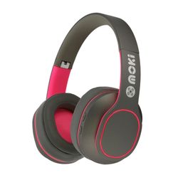 Moki Navigator ANC Volume Limited Wireless Headphones Pink