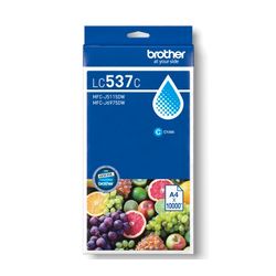 Brother LC-537 Cyan Ink Cartridge 10,000 pages