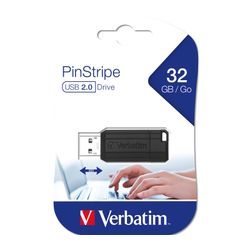 Verbatim Store And Go Usb Flash Drive 32gb Pinstripe