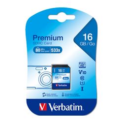 Verbatim Memory Card 16Gb Class 10 SDHC