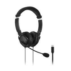 Kensington Headphones Hi-Fi Usb-C With Microphone Black