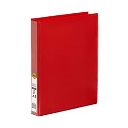 Marbig Clearview Insert Ring Binder A4 25mm 3d Red
