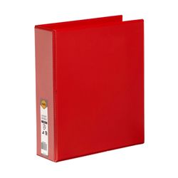 Marbig Clearview Insert Ring Binder A4 50mm 3d Red