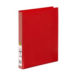 Marbig Clearview Insert Ring Binder A4 25mm 4d Red