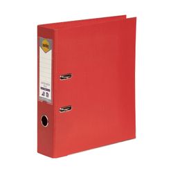 Marbig Lever Arch File A4 PE Linen Bright Red
