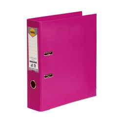 Marbig Lever Arch File A4 PE Linen Pink