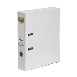 Marbig Lever Arch File A4 PE Linen White