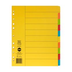 Marbig Indices & Dividers 10 Tab Manilla A4 Extra Wide