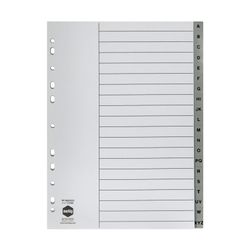 Marbig Indices & Dividers A-Z Tab Pp A4 Grey