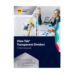 Marbig Professional Indices & Dividers 5 Tab Pp A4 Multi Colour
