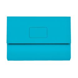 Marbig Slimpick Foolscap Cardboard Document Wallet Blue