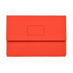 Marbig Slimpick Foolscap Cardboard Document Wallet Red