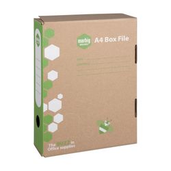 Marbig Enviro Box File A4 80mm Kraft