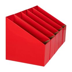 Marbig Book Box Small Red Pack 5