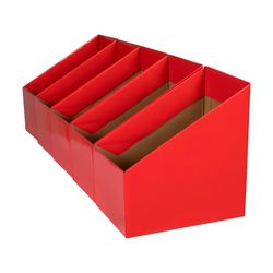 Marbig Book Box Large Red Pack 5