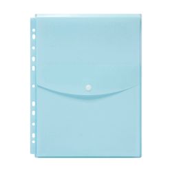 Marbig Binder Wallet A4 Top Open Pastel Blue Pk12