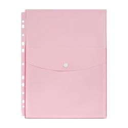 Marbig Binder Wallet A4 Top Open Pastel Pink Pk12