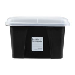 Crystalfile Porta Box Enviro 32L Clear Lid/Black Base