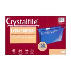 Crystalfile Complete Suspension Files Foolscap Blue Pack 20