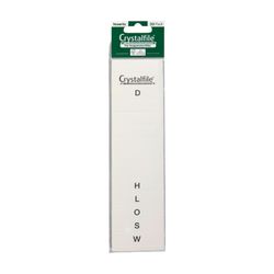 Crystalfile Inserts A-Z White Pack 52