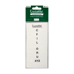 Crystalfile Indicator Inserts A-Z White Pack 60