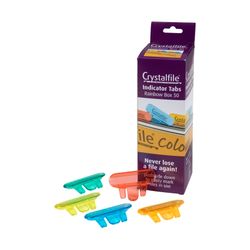 Crystalfile Indicator Tabs Rainbow Pack 50