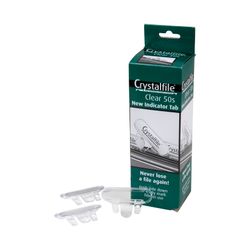 Crystalfile Indicator Tabs Clear Pack 50