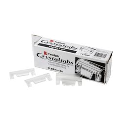 Crystalfile Tabs Clear Pack 50