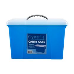 CrystalfileCarry Case Clear Lid/Blue Base
