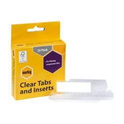 Marbig Suspension File Tabs And Inserts Pack 25