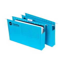 Marbig Expanding Suspension Files Complete Blue Pack 20