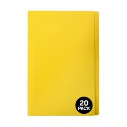 Marbig Manilla Folders Foolscap Yellow Pack 20