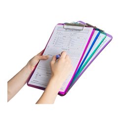 Marbig Clipboard A4 Plastic Neon Pack 6
