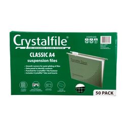 Crystalfile Complete Suspension Files A4 Classic Box 50