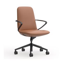 Nico Executive Chair Mid Back Tan Leather