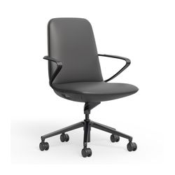 Nico Executive Chair Mid Back Charcoal PU
