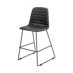 Sofia Kitchen Stool Black Sled Base Black PU
