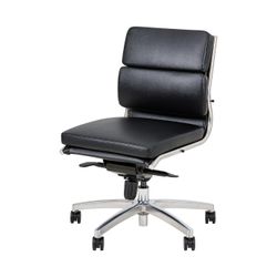 Mode Executive Chair Mid Back no Arms Chrome Base Black PU